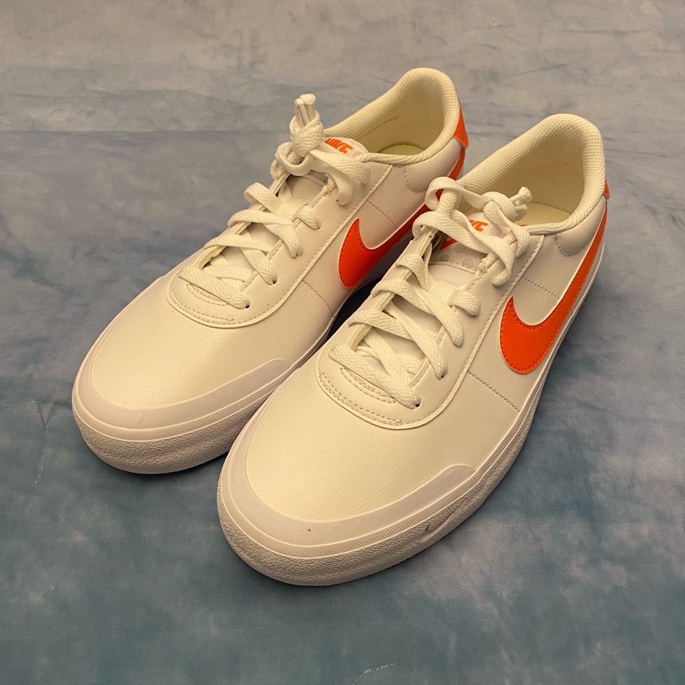 Nike White and Orange Athletic Shoes